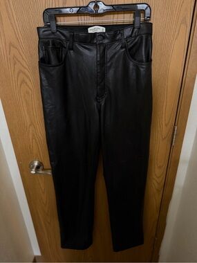 Abercrombie & Fitch Black Ultra High-Rise '90s Straight Pants Size 12 Long